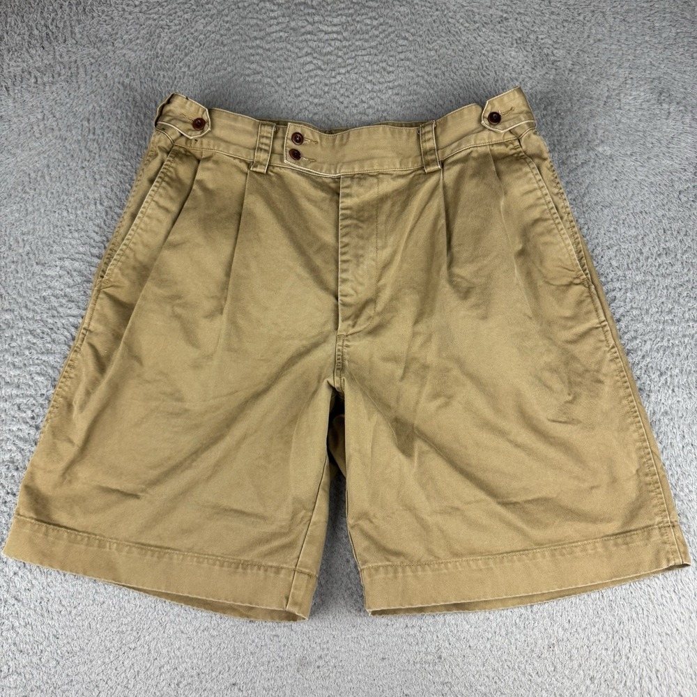 CC Filson Shorts Mens 36 Brown Pleated Gurkha Safari Outdoors Hiking Cotton VTG